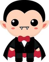 Cute vampire, goth, with expressions, collection, stick Fun Emotions, model 1, normal vector
