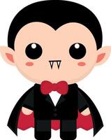 Cute vampire, goth, with expressions, collection, stick Fun Emotions, serious vampire vector