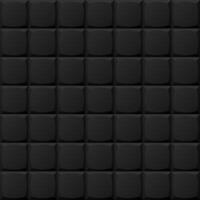 Black tile seamless geometric pattern. Repeatable dark ceramic background. Decorative endless 3d texture vector