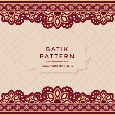 Traditional Indonesian Batik Pattern
