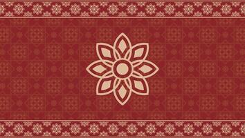 Batik Border Frame design template vector