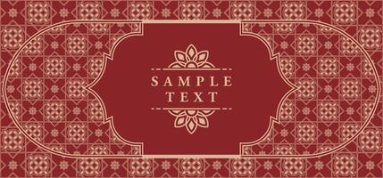 Batik Pattern with Floral Motifs vector