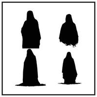 Halloween ghost wearing a sheet clipart Silhouette vector