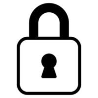 Padlock Cyber Security icon illustration vector