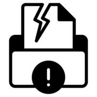 Data Breach Cyber Security icon illustration vector