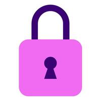 Padlock Cyber Security icon illustration vector