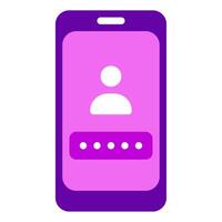 Password Cyber Security icon illustration vector