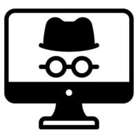 Cyberattack Cyber Security icon illustration vector