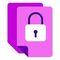Data Protection Cyber Security icon illustration vector