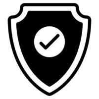 Security Badge Cyber Security icon illustration vector