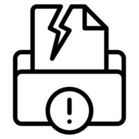 Data Breach Cyber Security icon illustration vector