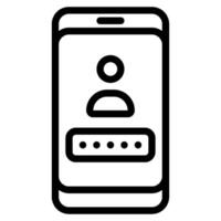 Password Cyber Security icon illustration vector