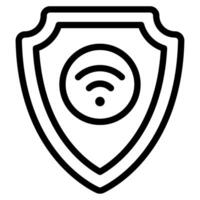 Secure Network Cyber Security icon illustration vector