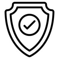 Security Badge Cyber Security icon illustration vector
