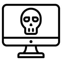 Malware Cyber Security icon illustration vector