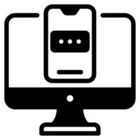 Two Factor Cyber Security icon illustration vector