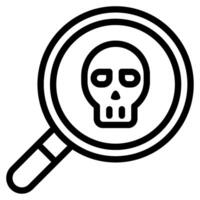 Threat Detection Cyber Security icon illustration vector