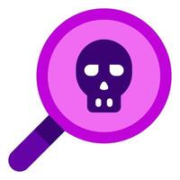 Threat Detection Cyber Security icon illustration vector