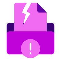 Data Breach Cyber Security icon illustration vector