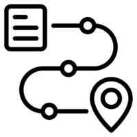 Roadmap start up icon illustration vector