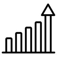 Growth Chart start up icon illustration vector