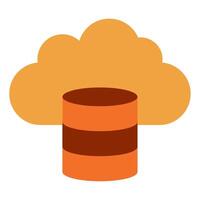 Cloud Data start up icon illustration vector