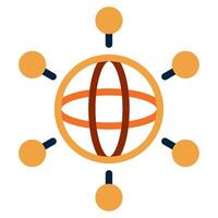 Network Nodes start up icon illustration vector