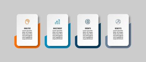 Business square option. vector