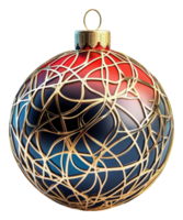 Decorative holiday ornament with elegant design png