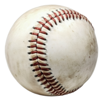 Worn baseball ready for the next game on the field png