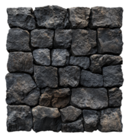 Textured dark stone wall in a rustic setting png