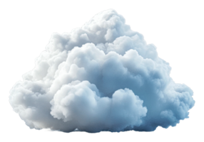 Fluffy white clouds floating in a blue sky png