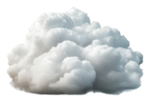Fluffy clouds in a bright sky png