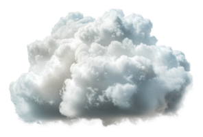 Soft white clouds floating in a clear blue sky png