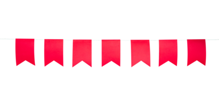 Red flag fisolated for event element png
