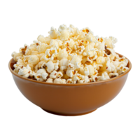 Bowl of popcorn on a transparent background. Best for advertisement png