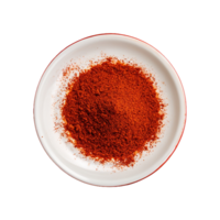 Chilli powder in a bowl on a transparent background. Best for advertisement png