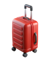 3D render of a Red Trolley Suitcase png