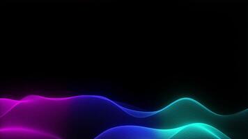 abstract wavy vibrant lower third with copy space video