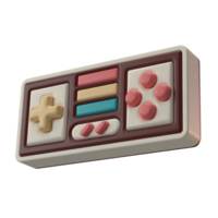 3D Rendering of Retro Game Console Joystick Icon for Website, Application, and Banner. Retro Game Console Joystick 3D Illustration png
