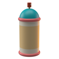 3D Rendering of Retro Spray Paint Icon for Website, Application, and Banner. Retro Spray Paint 3D Illustration. png