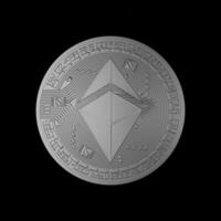3d Render of etherium coin photo