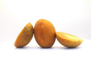 sapodilla fruit on a white background photo