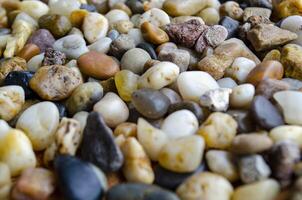 Side view of multicolor assorted stones photo