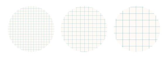 Grid Paper Round Frames. Background for Collages Design vector