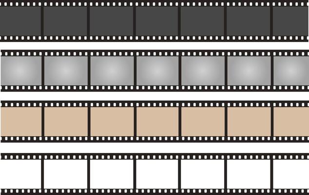 pack of photographic analog films borders with barcodes