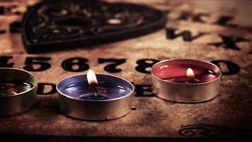 Witchcraft Spiritual Mystic Halloween Game Ouija Board photo