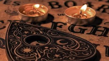 Candle Light and Ouija Board photo