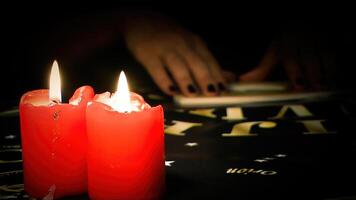 Playing With Witchcraft Spiritual Halloween Game Ouija Board photo