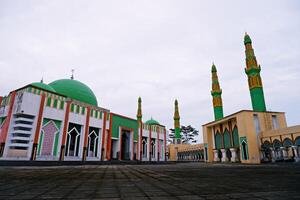 The grand mosque with green domes in Morowali, Central Sulawesi in September 2024. photo